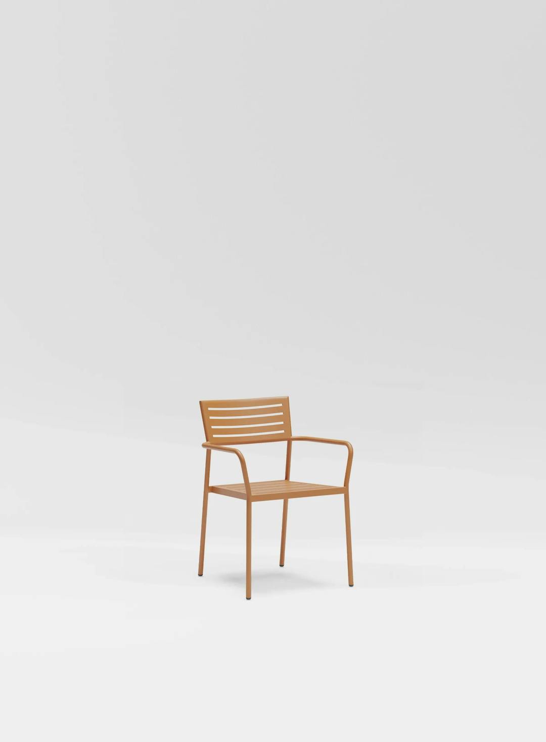 Lisbon Slat Stacking Arm Chair